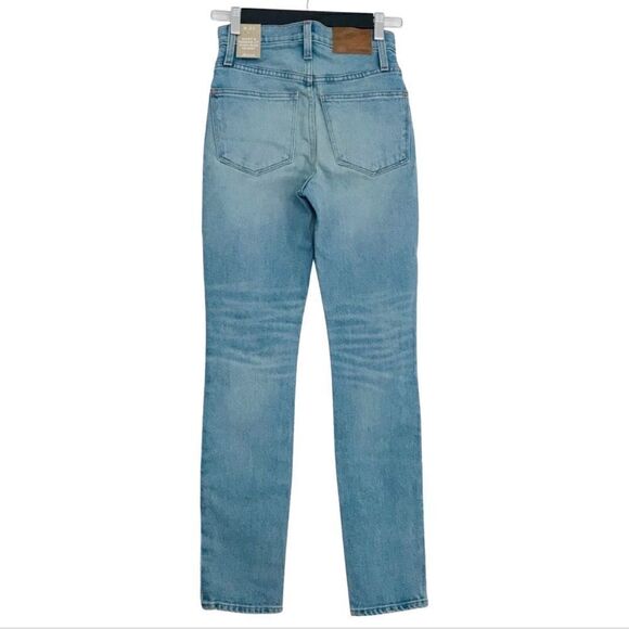 New! Madewell Rivet & Thread 11" High Rise Japanese Gordon Wash Skinny Jeans - Picture 6 of 15